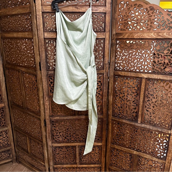 Lover & Friends Karen Mini Dress in Mint Green - Picture 2 of 4